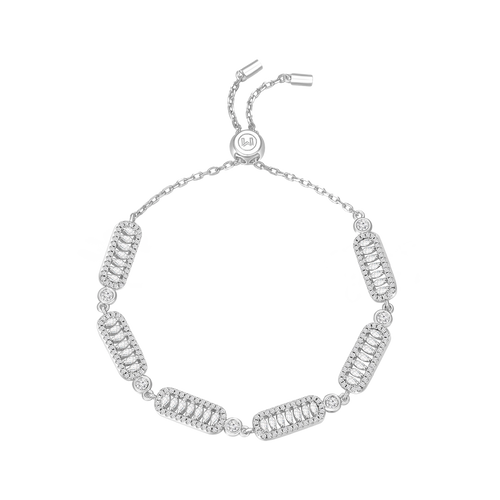 سوار فاين بتصميم متعدد / اللون الفضي