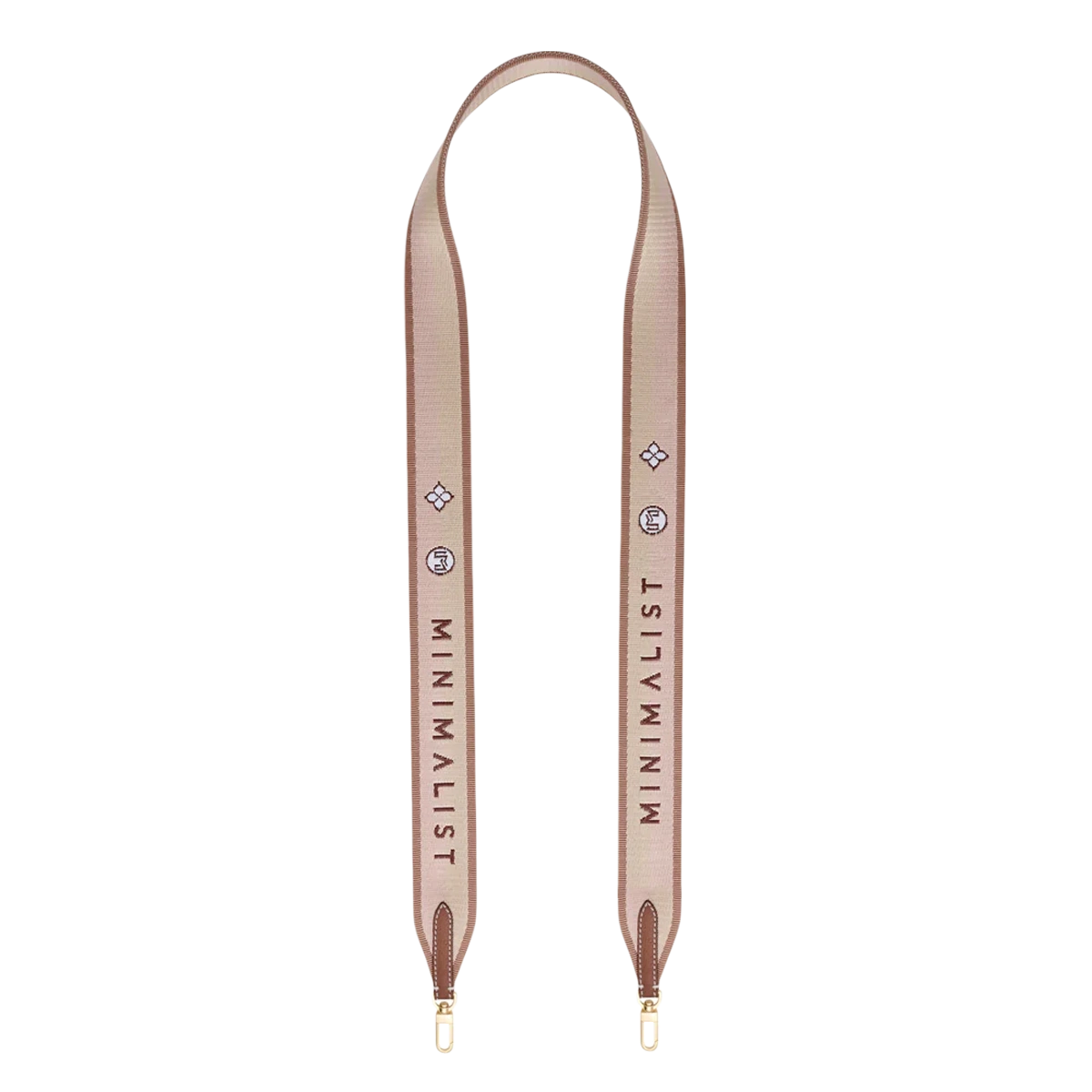 Handbag Strap / Tan & Pink