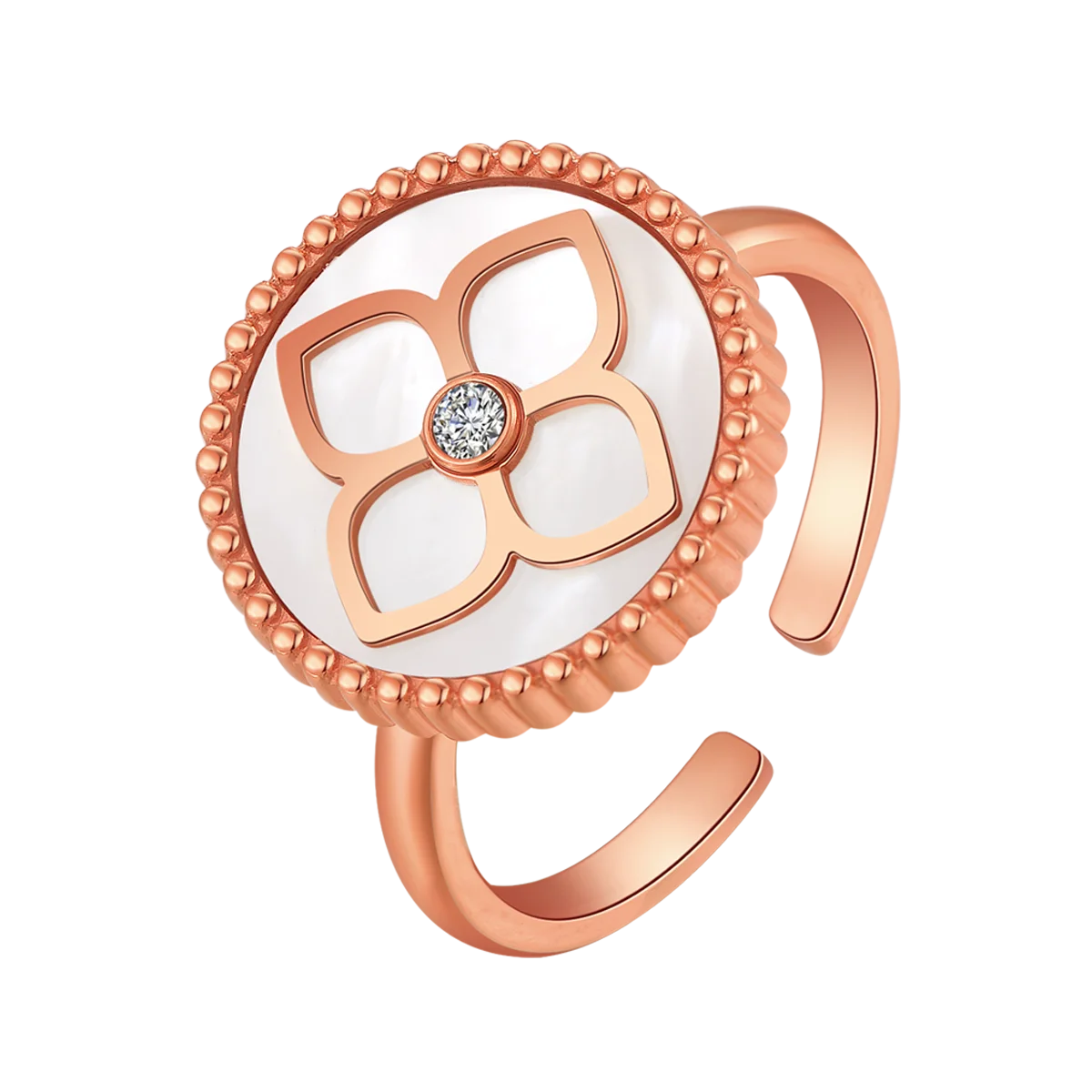 Ameera / Ring Pearl Rose Gold