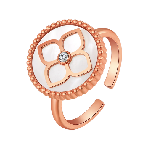 Ameera / Ring Pearl Rose Gold