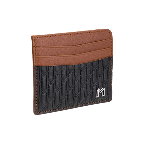 Camel Leather Black & Tan / Silver