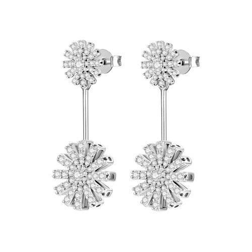 Charming Sunflower / Earrings Silver