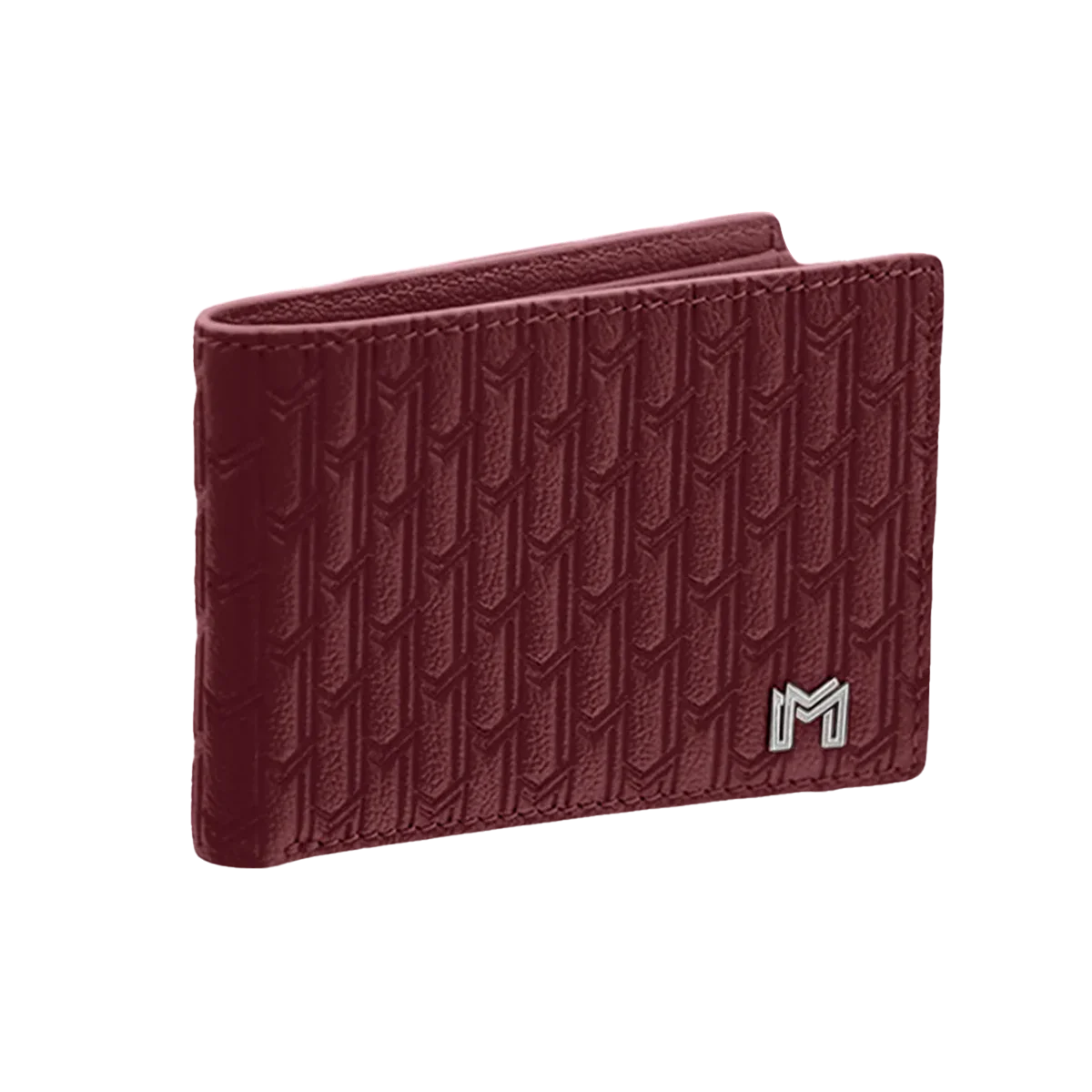 جلد الجمل بورغندي / فضي