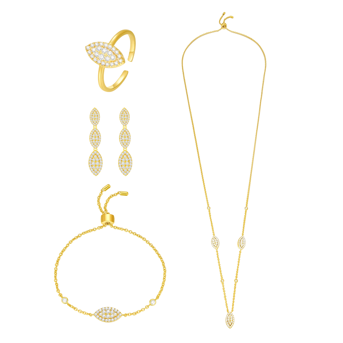 Daisy Leaf / Set Gold