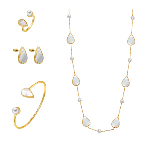 Drop / Set Pearl Gold