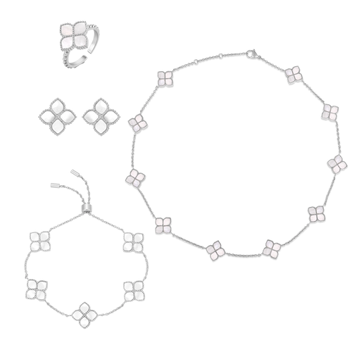 Joory / Choker Pearl Silver Set