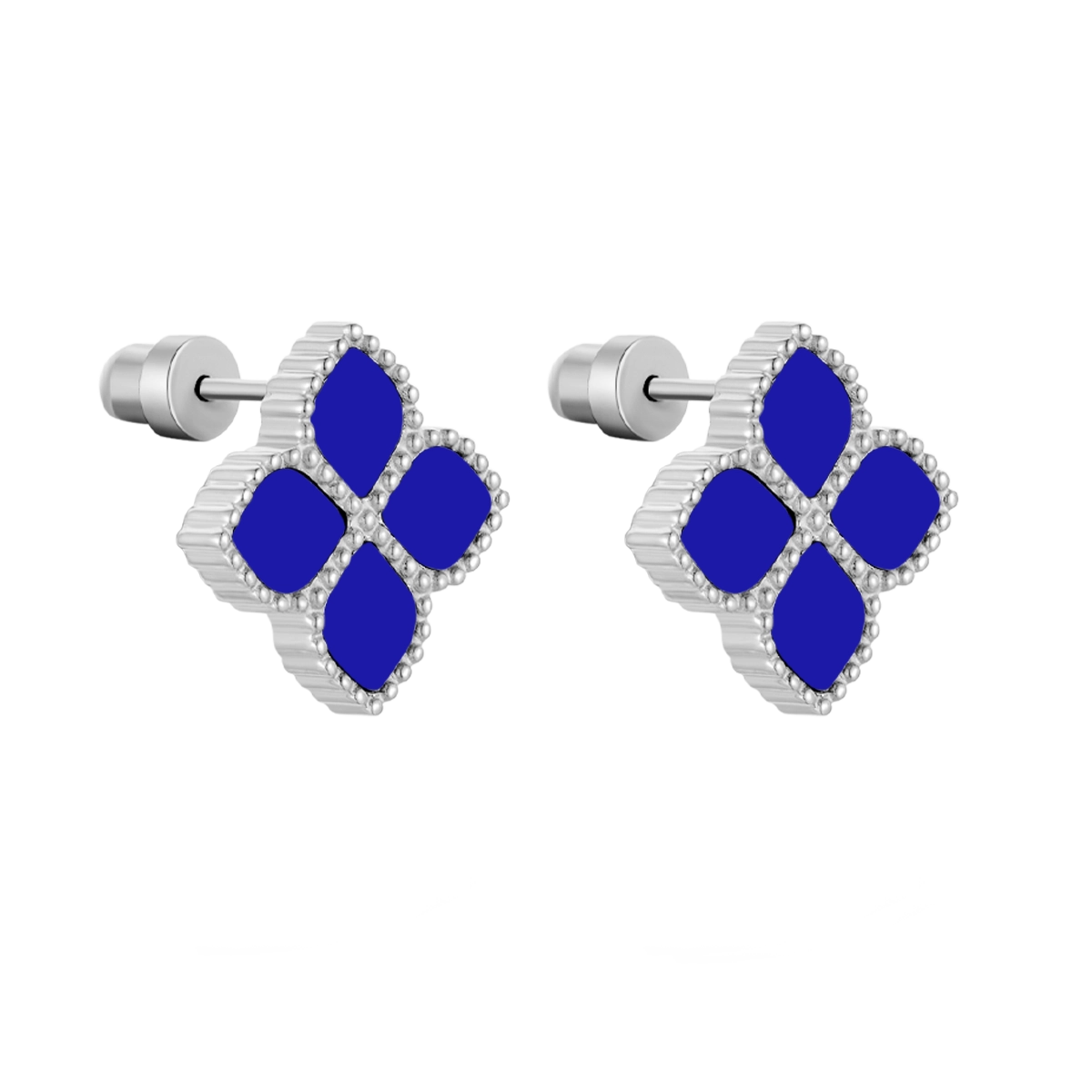 Joory / Earrings Blue Silver