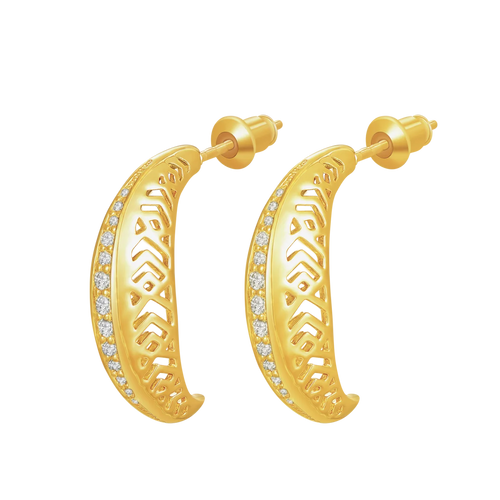 Leaf / Earrings Gold