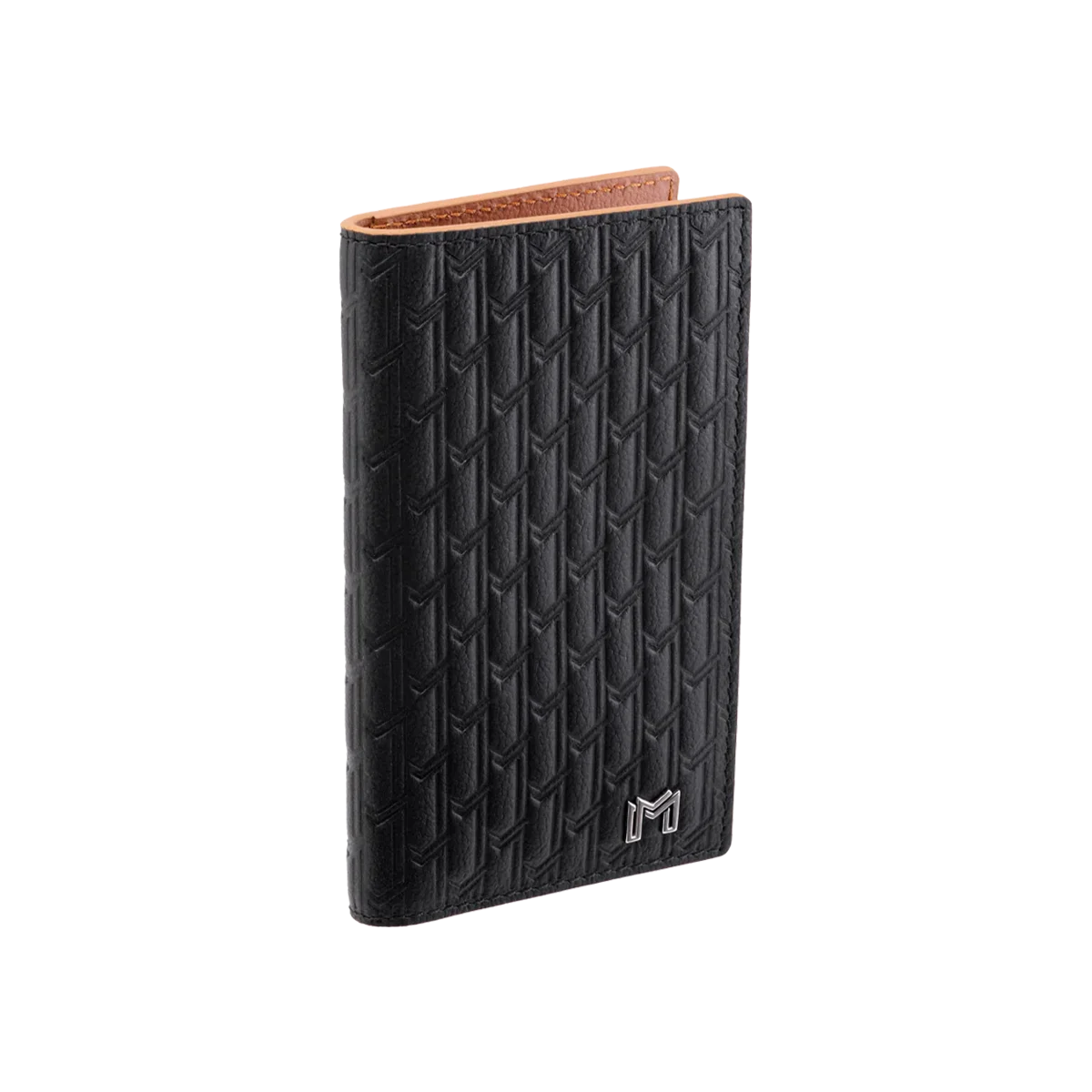 Camel Leather Black & Tan / Silver