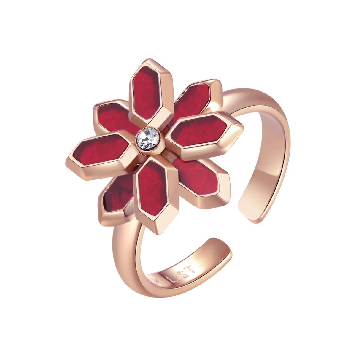 Lotus / Ring Red Rose Gold