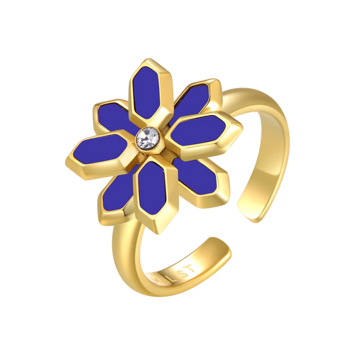 Lotus / Ring Blue Gold