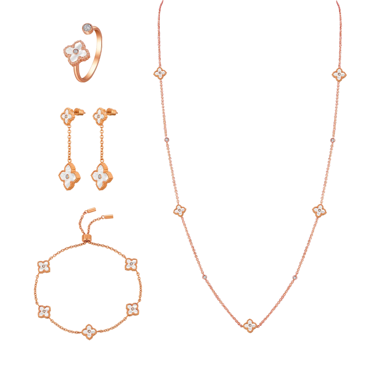 Mini Joory / Set Pearl Rose Gold