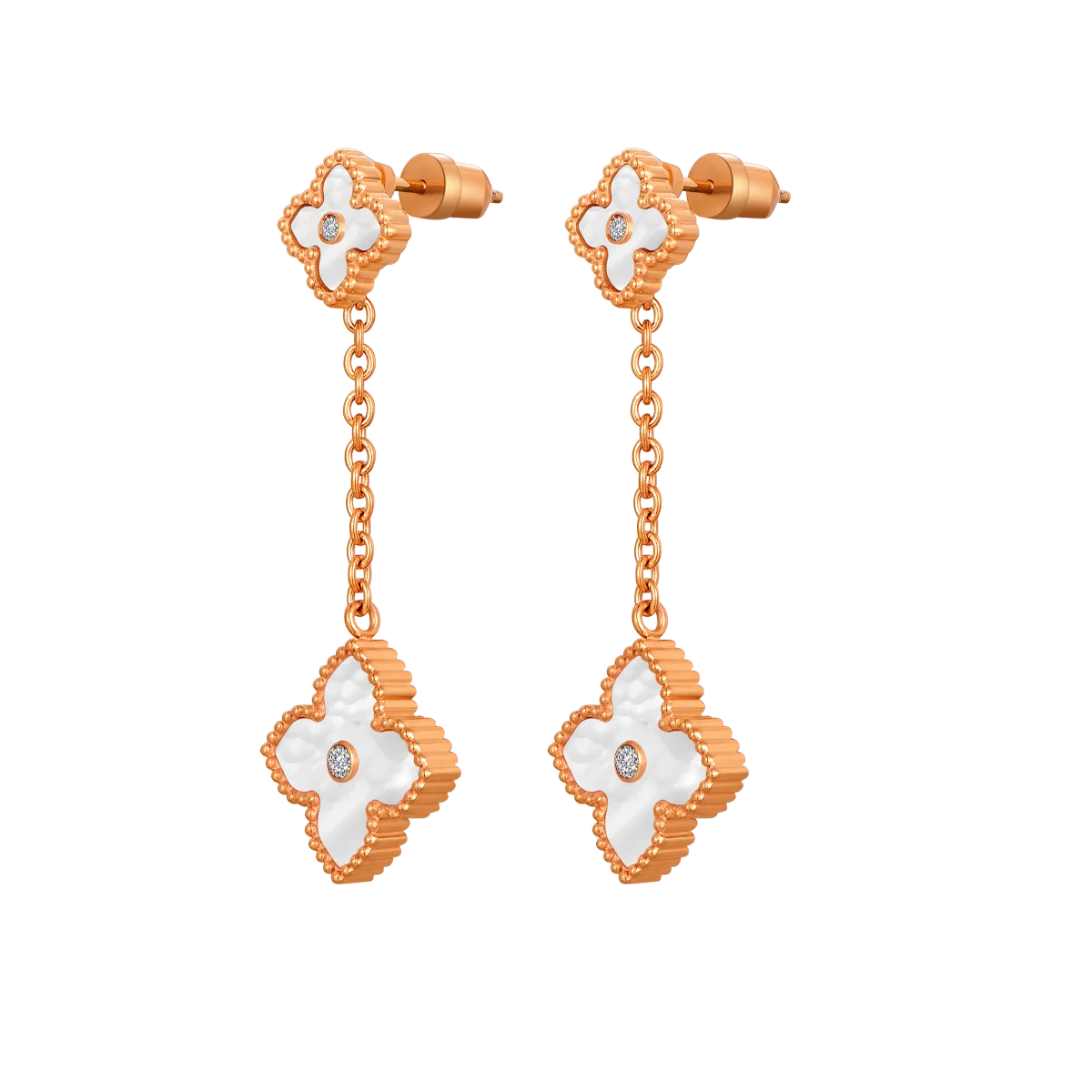 Mini Joory / Earrings Pearl Rose Gold