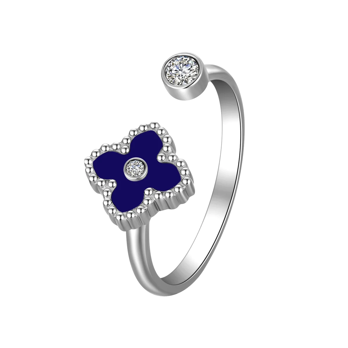 Mini Joory / Ring Blue Silver