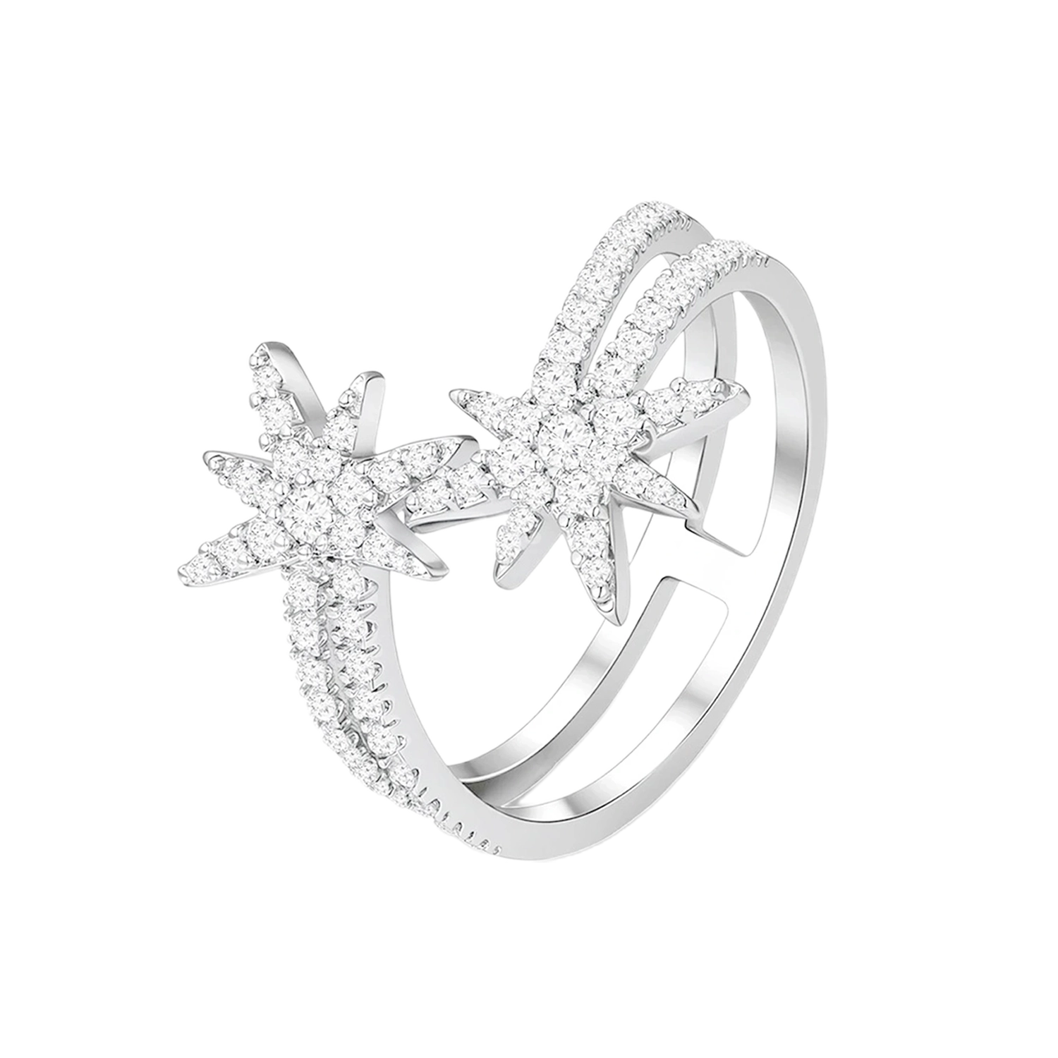 Moonstar / Double Ring Silver