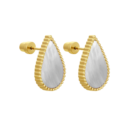 Drop / Earrings Pearl Gold