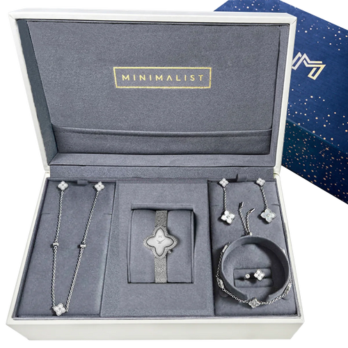 Alia / Mini Joory Pearl Silver - Gift Set