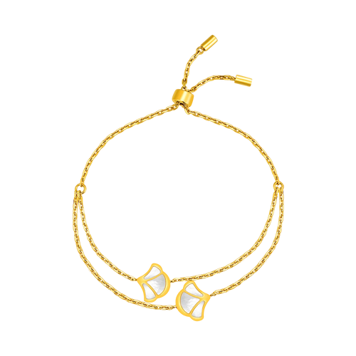 Tulip / Bracelet Pearl Gold