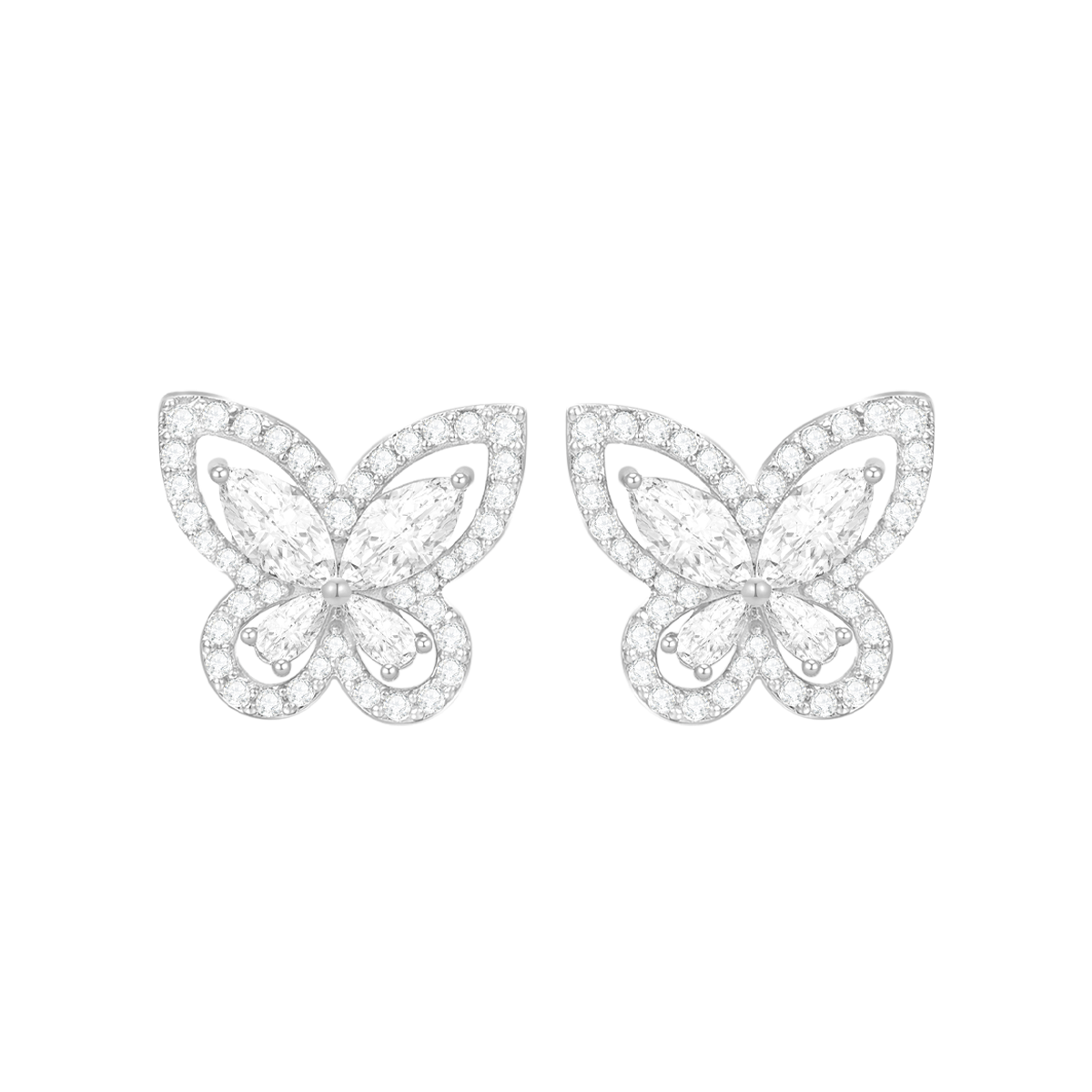 Butterfly / Earrings Silver