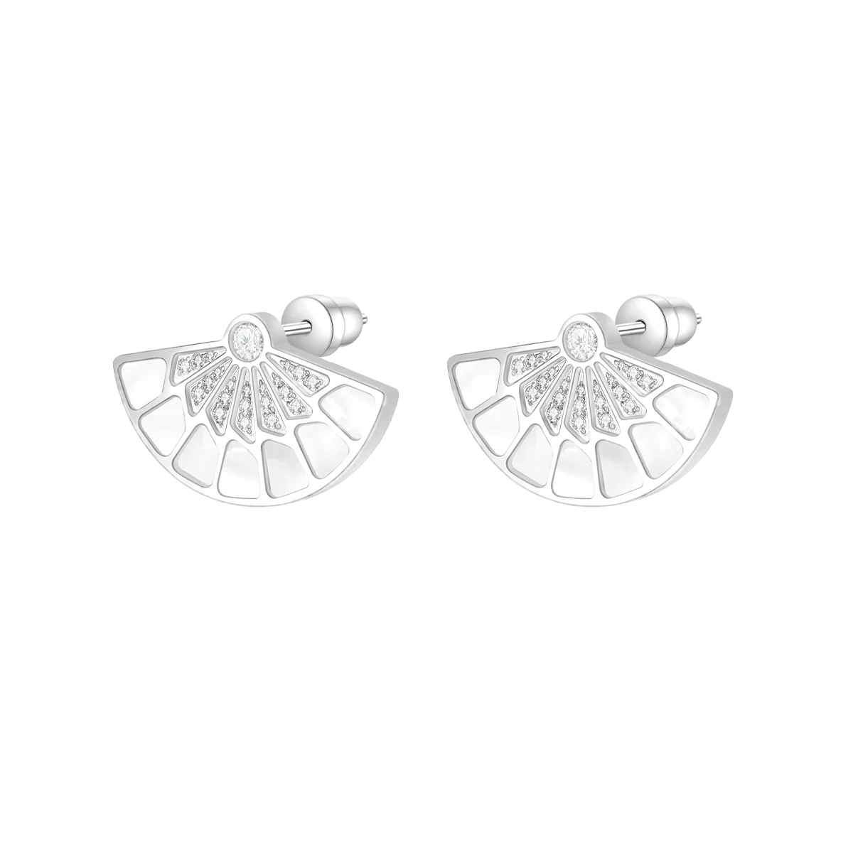 Fan / Earrings Silver