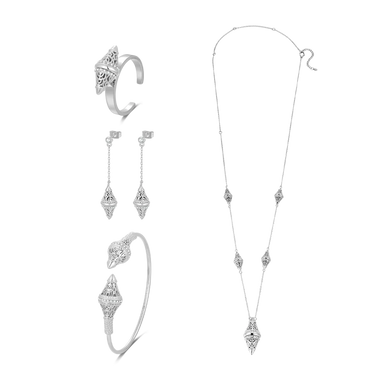 لانترن / طقم باللون الفضي