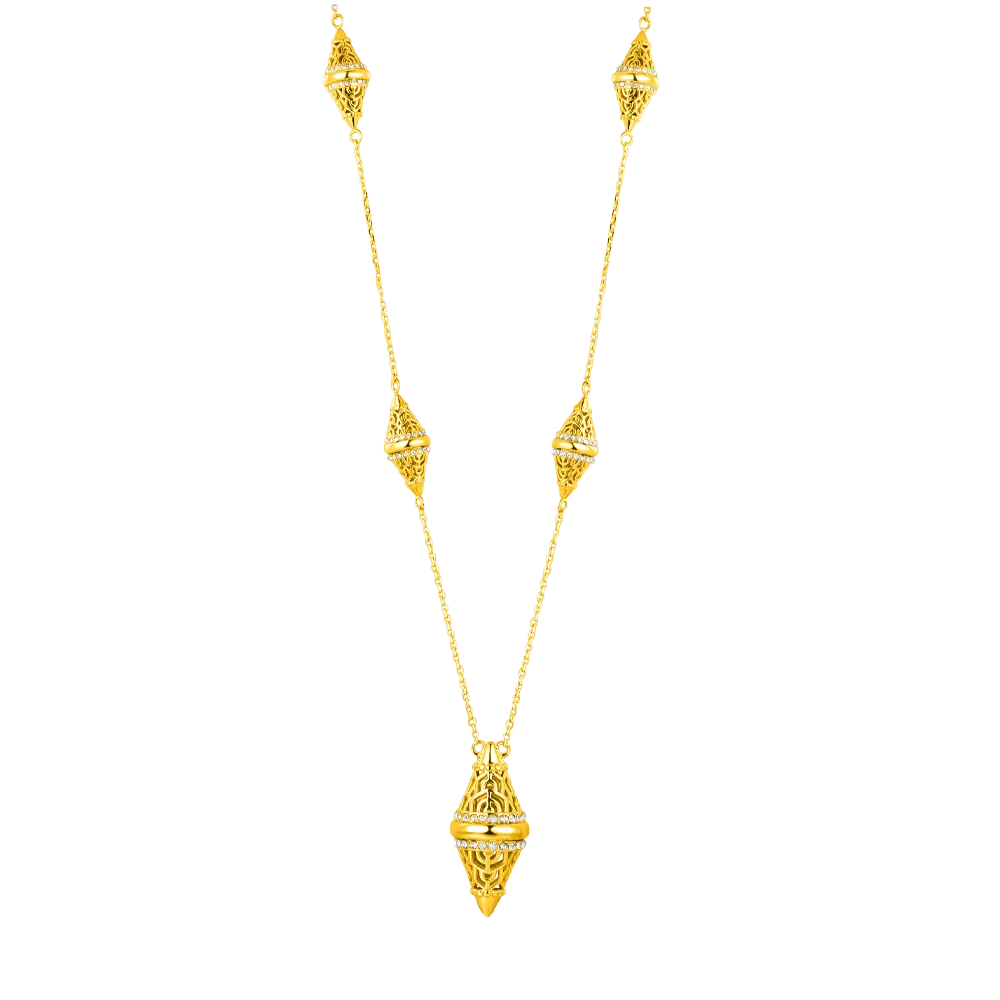 Lantern / Necklace Gold