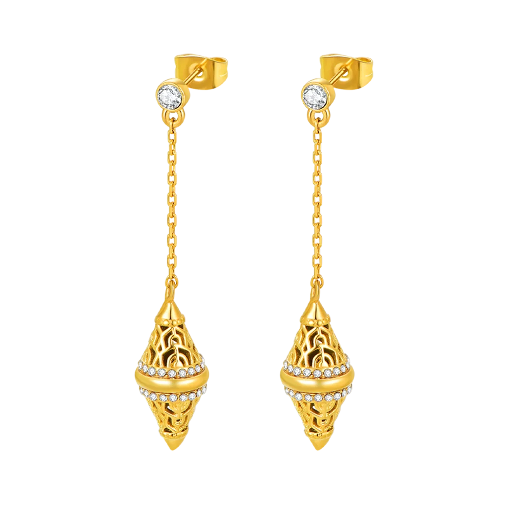 Lantern / Earrings Gold