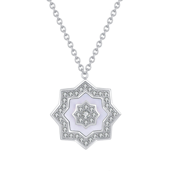 Najm / Necklace Pearl Silver