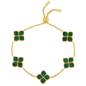 Joory / Bracelet Malachite Gold