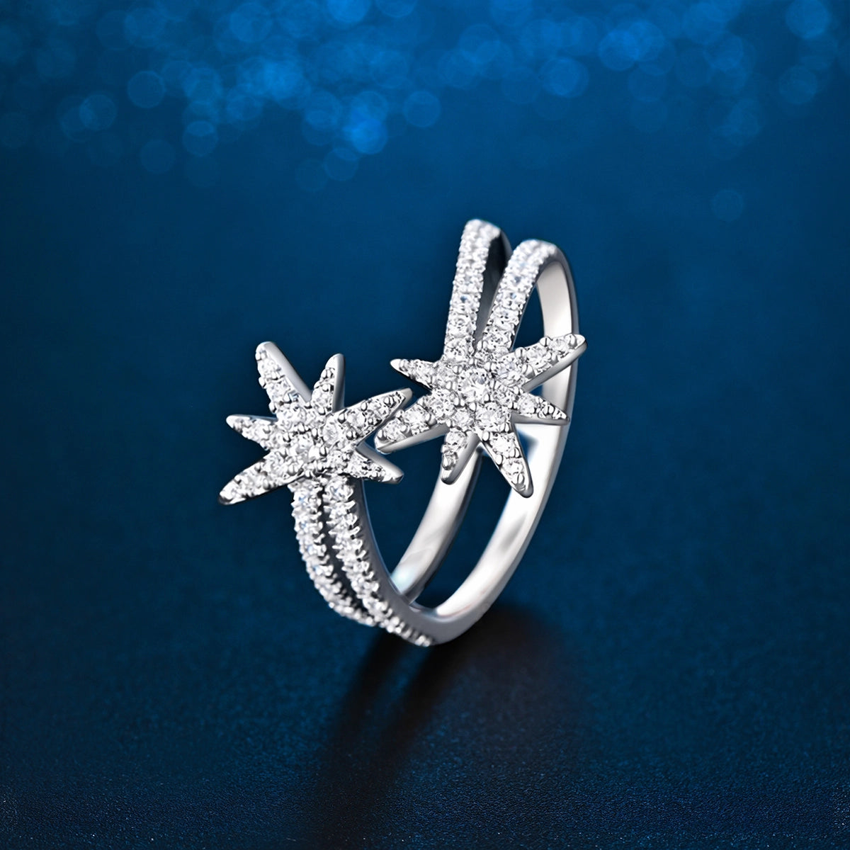 Moonstar / Double Ring Silver