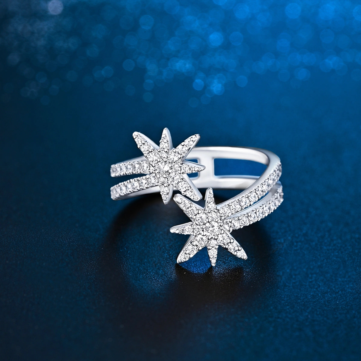 Moonstar / Double Ring Silver