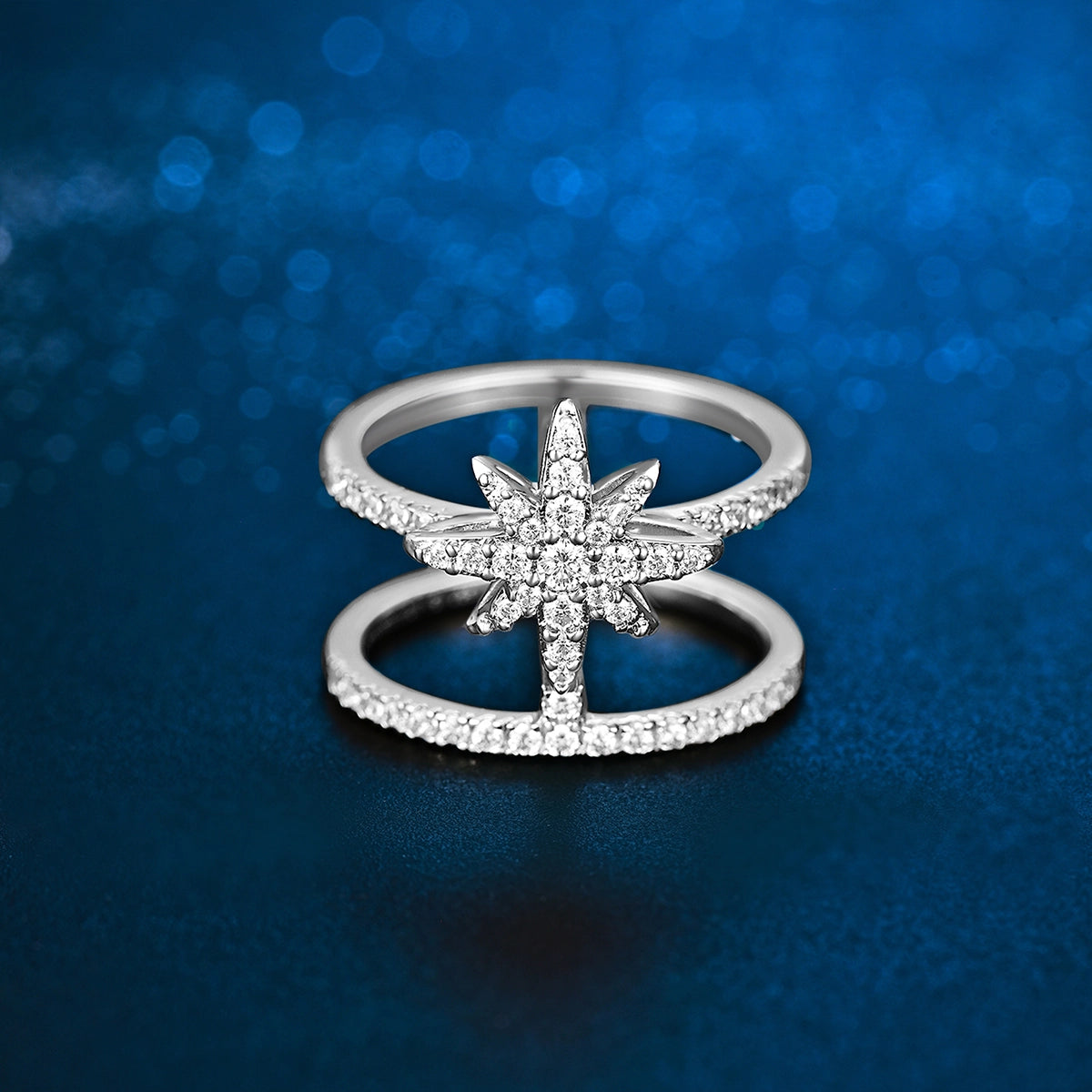 Moonstar / Dual Ring Silver