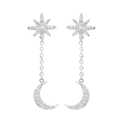 Moonstar / Earrings Silver