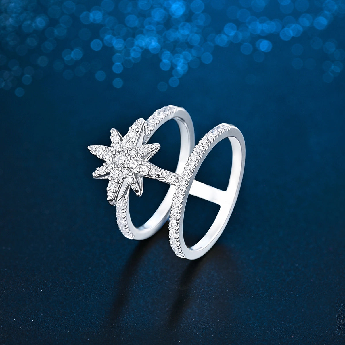 Moonstar / Dual Ring Silver