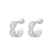 Fyne / Hoop Earrings Silver