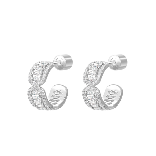 Fyne / Hoop Earrings Silver