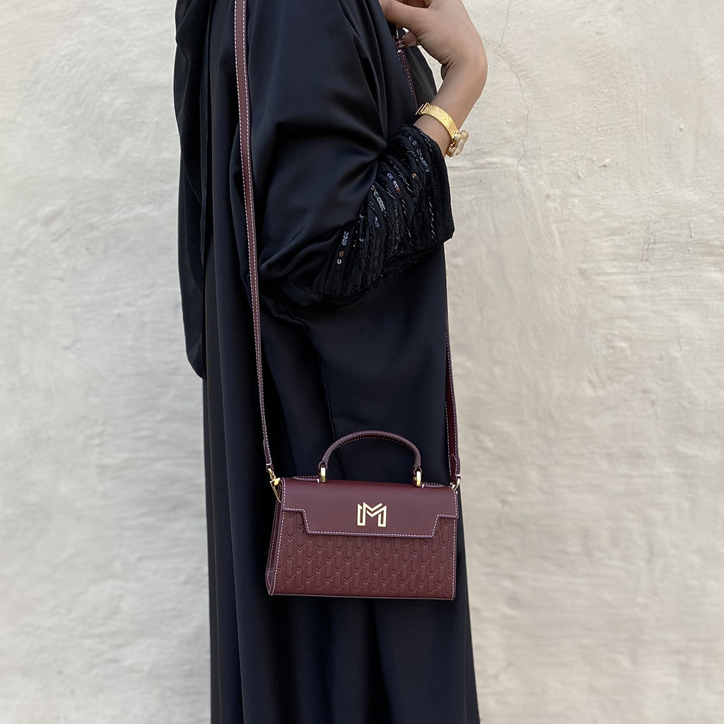 شنطة اليد حصة / بورغندي