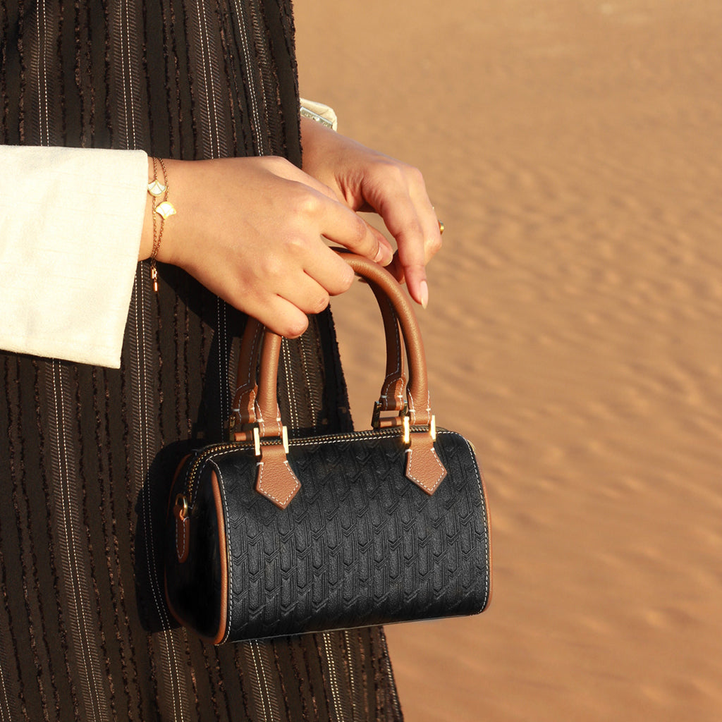Reem Handbag / Black & Tan
