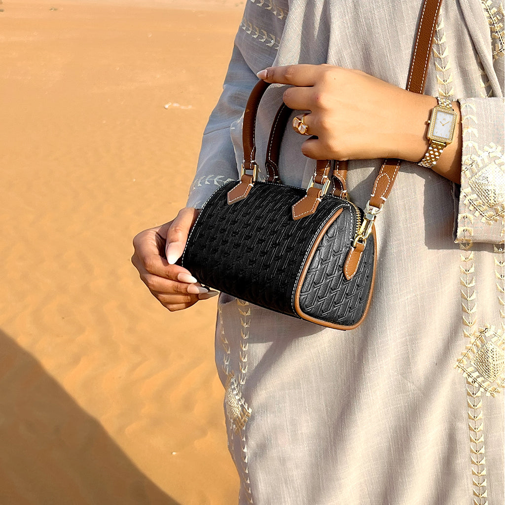 Reem Handbag / Black & Tan