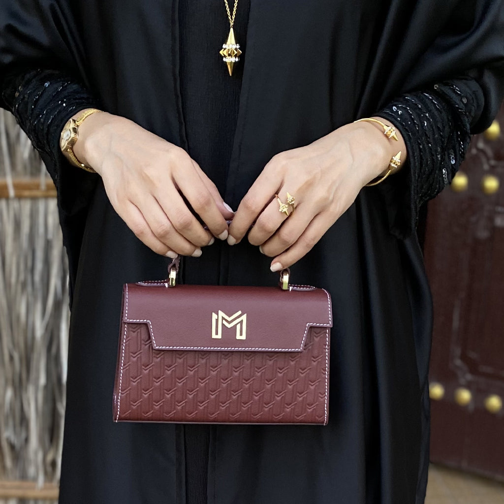 شنطة اليد حصة / بورغندي