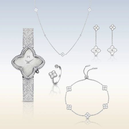 Alia / Mini Joory Pearl Silver - Gift Set