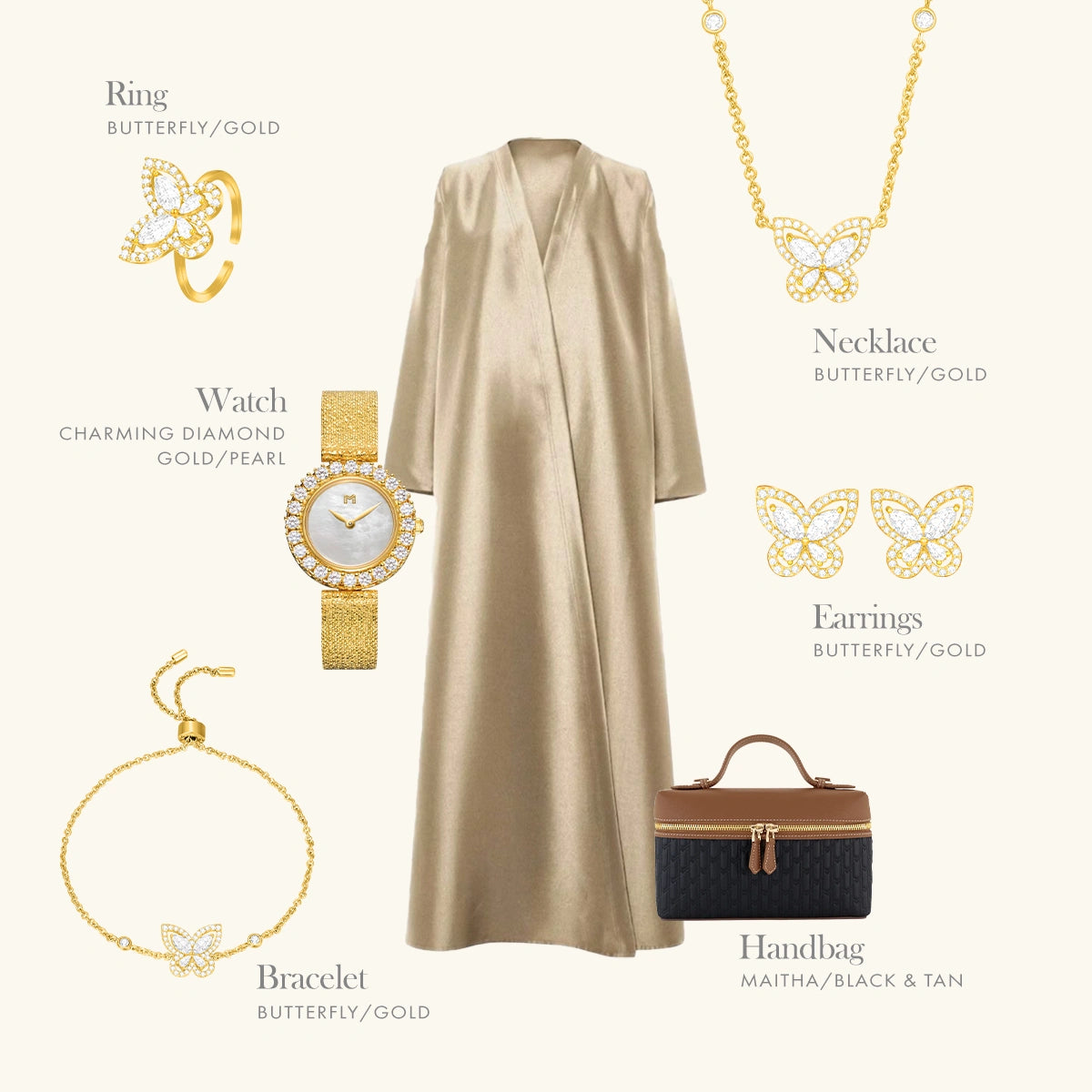 Butterfly / Set Gold