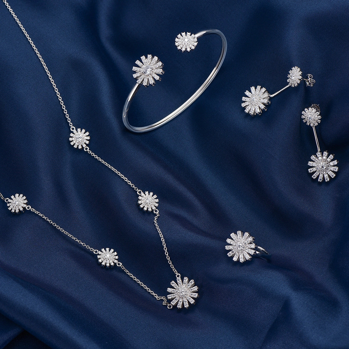 Charming Sunflower / Set Silver