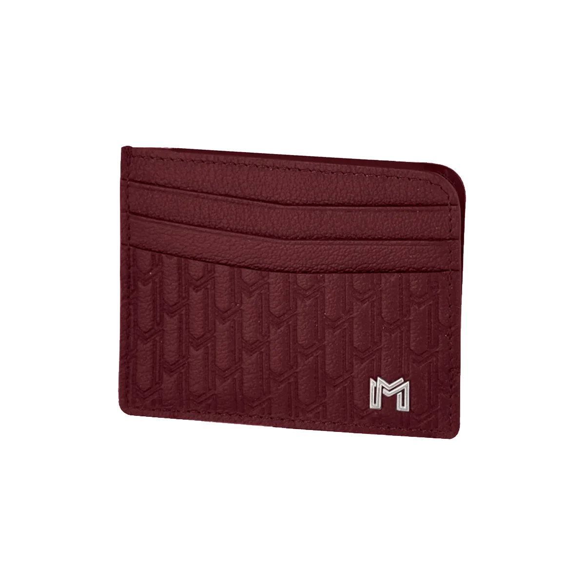 Maitha / Card Holder, Burgundy - Gift Set
