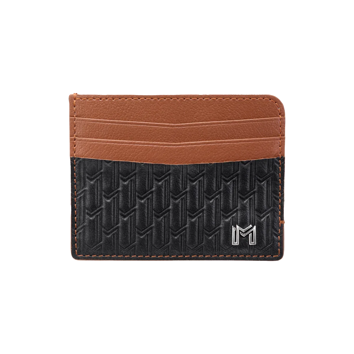 Maitha / Card Holder, Black & Tan - Gift Set