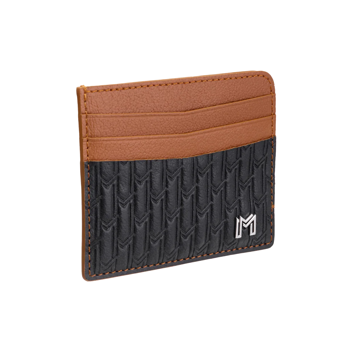 Maitha / Card Holder, Black & Tan - Gift Set