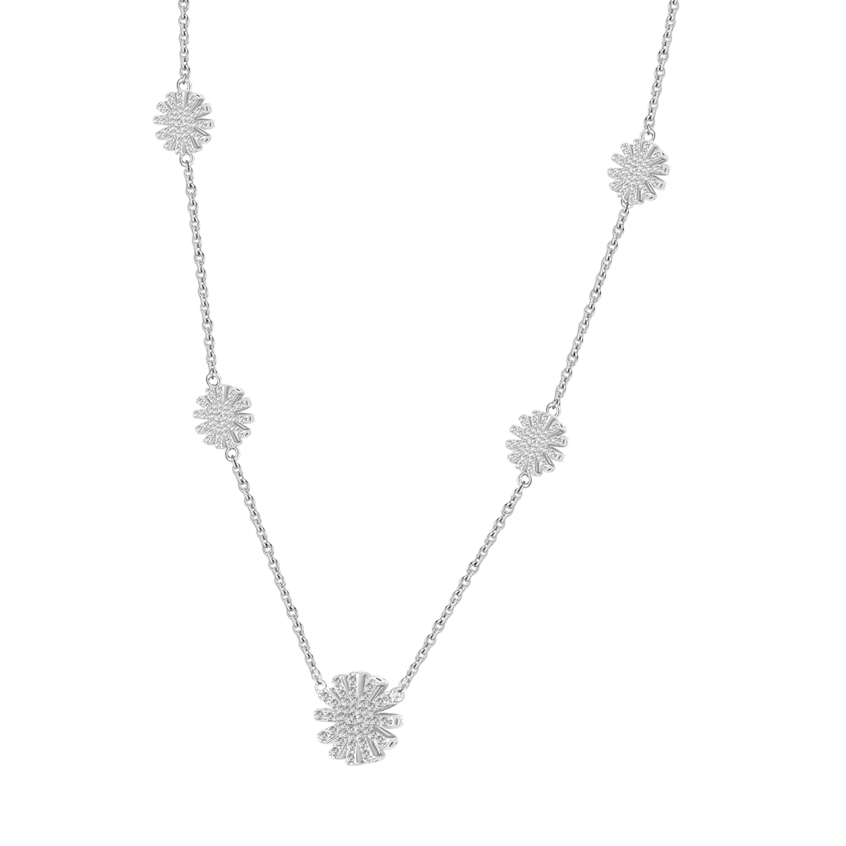 Charming Sunflower / Necklace Silver