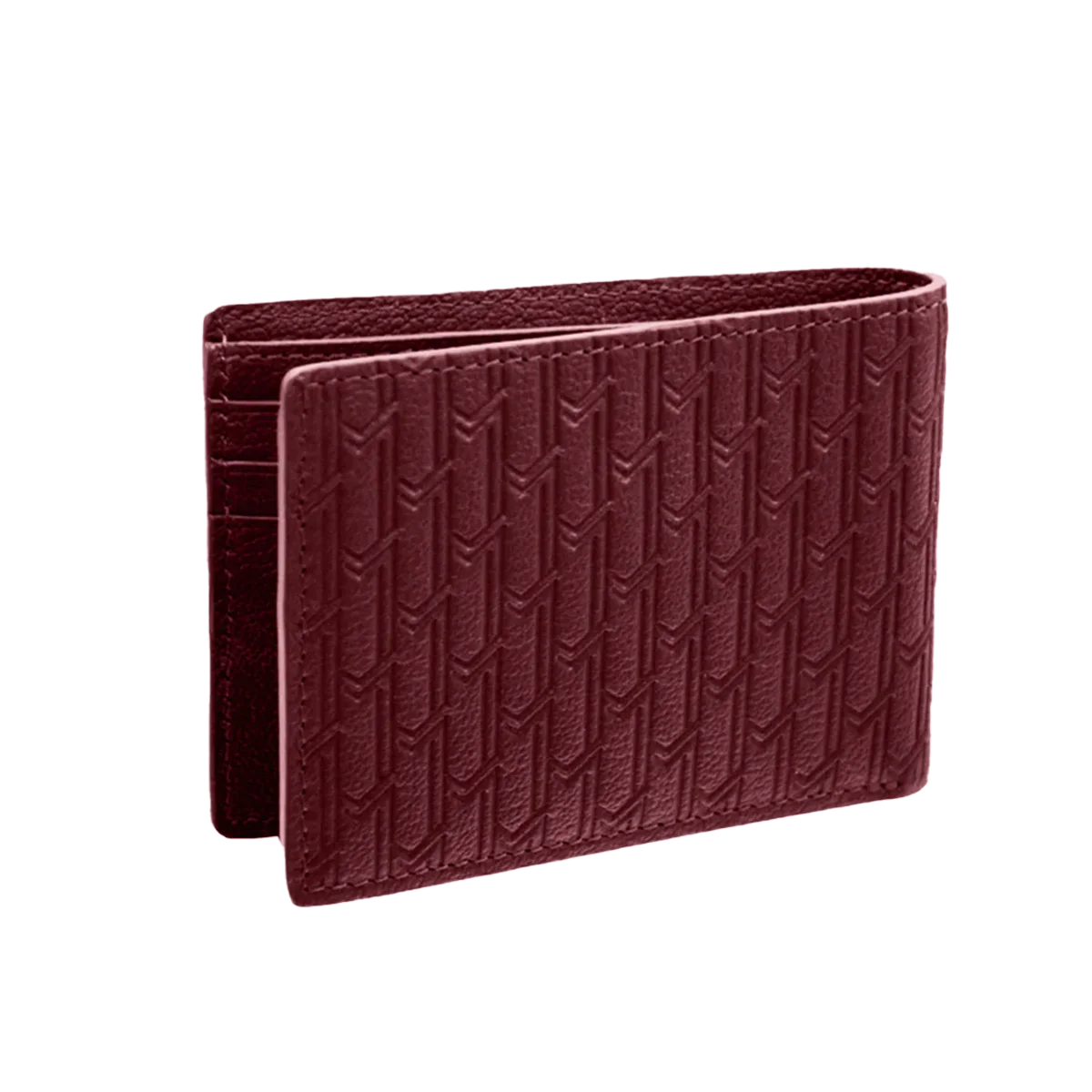 Camel Leather Burgundy / Silver