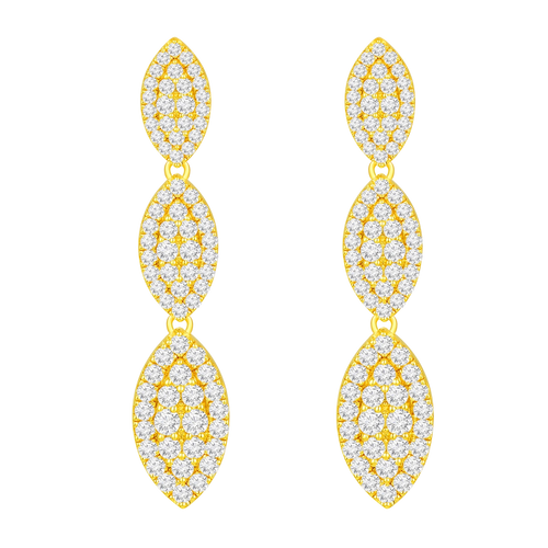 Daisy Leaf / Earrings Gold