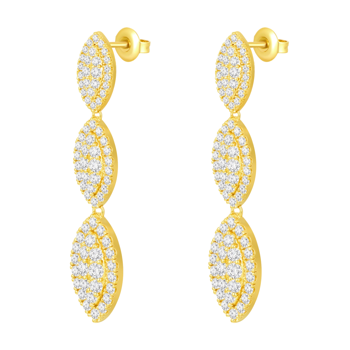 Daisy Leaf / Earrings Gold